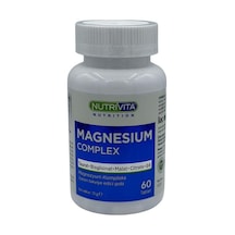 Nutrivita Nutrition Magnesium Complex 60 Tablet Magnezyum Kompleks Taurat Bisglisinat Malat Sitrat Vitamin B6