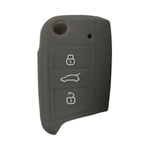 Volkswagen Gri Uyumlu Çalıstırma Silikon Anahtar Kılıfı (388132582)