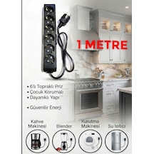 Vikomulti-let 6 Lı 1-15 Metre Arası Çocuk Korumali 3x2.5 % Yüz Tam Bakır Ttr Kablolu Uzatma Seyyar Markanin Özel Üretimi   Tse Fişli Bakir Kablolu 1 Metre - 895050292 1 Metre - 895050292 15 M Ve Üzeri