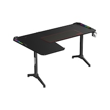 Twısted Minds Warrıor Tm-y-lb-rgb L Design Oyuncu Masası Siyah Twısted Minds Warrıor Tm-y-lb-rgb L Design Oyuncu Masası Siyah