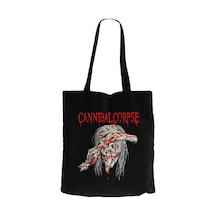 Cannibal Corpse Eyes Siyah Kanvas Bez Çanta Siyah