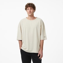 Unıted4 Oversize Fit Erkek Krem T-shirt Medı