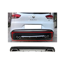 Renault Clio Mk4 Sporttourer Sw Gri Difüzör Çiftli Kare Egzoz Görünümlü D Tip Difizör 2012-2019