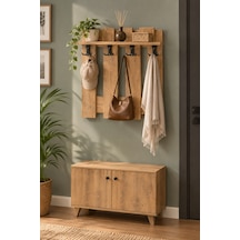 Sulorahome Country Duvar Askılığı Kahverengi 60 Cm