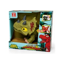 Sesli Işıklı Hareketli Triceratops Dinazor Oyuncağı Gerçekçi Dinozor Oyuncak 3+ Yaş