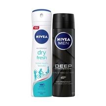 Dry Fresh Bayan Deosprey 150 Ml+deep Dimension Erkek Deosprey 150 Ml 2'li Paket