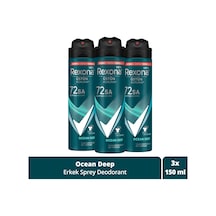 Rexona Men 72 Saat Ocean Deep Erkek Sprey Deodorant 3 x 150 ML
