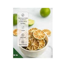 Doğal Lime Kurusu Kurutulmuş Limon Dilimleri Katkısız, Aromatik 50gr Diğer