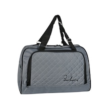 Galb Leather Unisex Ayarlanabilir Askilikli Spor Seyahat El Valizi Gri