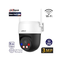 Dahua Ipc-pt1339da1-sw-pv 3mp Wi-fi 6 Dış Mekan Pt Hareketli Güvenlik Kamerası - Renkli Gece Görüş