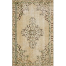 Trendy Vintage Eskitme Patchwork Yün Halı - 164x250 Cm 9993