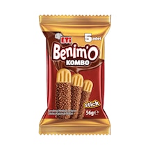 Eti Benimo Kombo Stick 56g Çikolata Kaplamalı Bisküvi Hindistan Cevizli 2'li Ekonomik Paket - 2 Tarı
