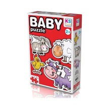 Ks Games Çiftlik Hayvanları/farm Animals 4in1 Puzzle 2/3/4/4 12002