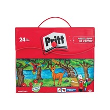 2 Adet Pritt 24 Renk Pastel Boya Çantalı