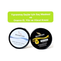 2'li Onarıcı Yanmış, Yıpranmış Saçlar Için Saç Maskesi Ve Onarıcı El, Yüz Ve Vücut Kremi