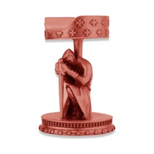 Guevara Oturan Şövalye Metal Puro Standı Sehpası Bronz