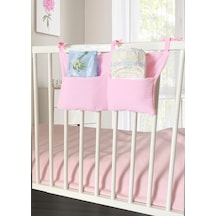 Bebek Beşik Yanı Organizer 2 Cepli Pratik Organizer Pembe