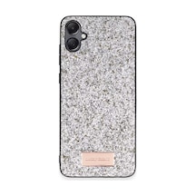 Samsung Galaxy  Uyumlu,  A05 Bright Simli Kapak - Gümüş