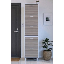 Eliusta Store Ayaklı Cordoba Ayakkabılık 52 Cm Kapı Önü/giyim Odası/antre Uyumlu Ayakkabılık 52x205x26 Cm Cordoba