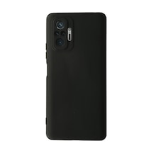 Xiaomi Redmi Note 10 Pro İle Uyumlu Kapak İçi Kadife Kamera Korumalı Lansman Silikon Kılıf - Siyah