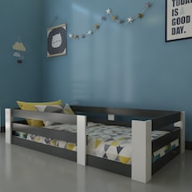 Herseycik Ninnimo Montessori Suntalam Karyola Y19-Beyaz-Antrasit Antrasit - Beyaz