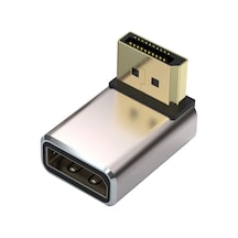 Display Port 8k Uhd Dişi Erkek 90 Derece Çevirici Dönüştürücü Adaptör