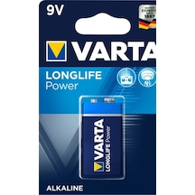 Varta Longlıfe Power 9 Volt Alkalin Pil Tekli Paket ı -92384