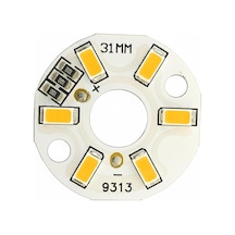 5730 5v 3w 31mm Sarı Led Modül Aluminyum Pcb 6 Led Lamba Aydınlatma Işık Standart