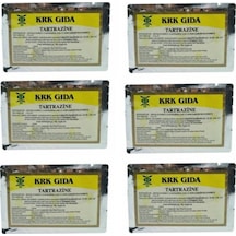 Krk Gıda Sarı Toz Gıda Boyası 6 x 9 G