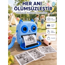 Çocuklar İçin Termal Baskılı Dijital Fotoğraf Makinesi Ön Ve Arka Kameralı Çok Renkli