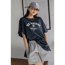 Unisex The Sunshine Baskılı Tasarım Tshirt Lacivert
