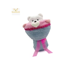 Sevgi Buketi Peluş Ayıcıklı Peluş Çiçek Buketi 40 Cm Çok Renkli
