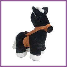 Bezos Uyku Arkadaşı Peluş Eşek Siyah 45 Cm Rengaren