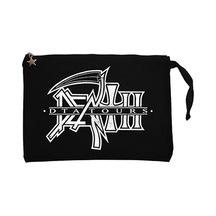 Death Dta Tours Siyah Clutch Astarlı Cüzdan / El Çantası Siyah