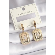 316l Çelik Gold Renk Zirkon Taşlı Yıldız İşlemeli Kadın Küpe Çok Renkli 316l Çelik Gold Renk Zirkon Taşlı Yıldız İşlemeli Kadın Küpe Çok Renkli