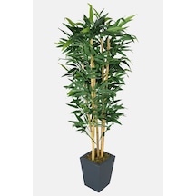 Yapay Bambu Ağacı Premium Iri Yapraklı 150 Cm 5 Çubuklu