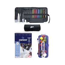 Canson Resim Defteri Mix Media A5 200 gr Faber Giotto Boyama Seti