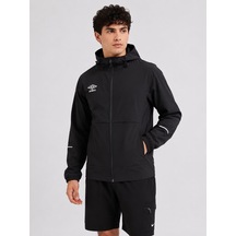 Umbro Milo Hooded Erkek Siyah Fermuarlı Kapüşonlu Spor Sweatshirt - Fc0501