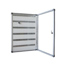 Abc 50X70 Alüminyum Çerçeve Camekalı 78 Kapasiteli Anahtar Dolabı