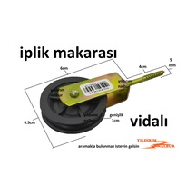 İplik Makarası Vidalı Tekerlek Makara Plastik İp Çekme
