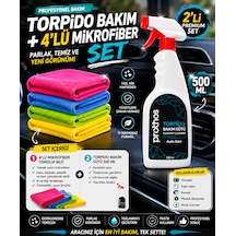Nya Group Torpido Bakım Sütü 500 Ml + 4'lü Mikrofiber Bez Premium Araç Bakım Seti 1 adet