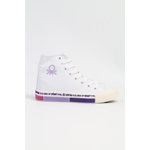 Benetton Bn-70021 - 3374 Beyaz Lila - Kadın Spor Ayakkabı 001 Benetton Bn-70021 - 3374 Beyaz Lila - Kadın Spor Ayakkabı 001