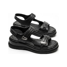 Giamgia Store Kadın Siyah Kalın Taban Günlük Yazlık Sandalet-2358