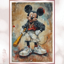 Hood Mickey - Sokak Tarzı Çizgi Karakter Pvc Tablo