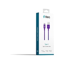 Ttec Type-c Kablo Mor 1.20cm - 2dk12mr 1 Adet