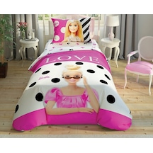 Taç Barbie Glitter Tek Kişilik Lisanslı Nevresim Takımı