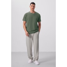 TOMMYLIFE Taş Yüzeyi Dokulu Rahat Form Palazzo Erkek Pantolon - 82163