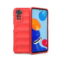 Xiaomi Redmi Note 11 Kılıf Optimum Silikon - Kırmızı Kirmizi