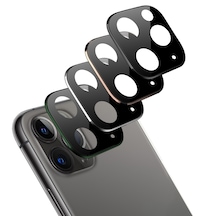 iPhone 11 PRO MAX Kamera Lens Koruyucu Metal Kenarlı Cam