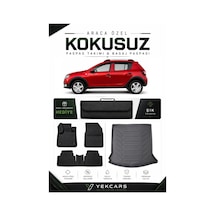 Dacia Sandero 2016 Model Aracınıza Özel 4d Karbonlu Kauçuk Paspas Takımı Ve Bagaj Havuzu